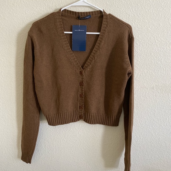 Brandy Melville brown billie cardigan sweater - Picture 5 of 6